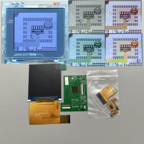 Easy to install 2.6 "original size IPS high brightness LCD screen is suitable for Nintendo Gameboy pocket GBP