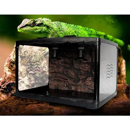 Foldable reptile box acrylic tempered glass assembly pet lizard chameleon tortoise Breathable Iron net Big space landscape new