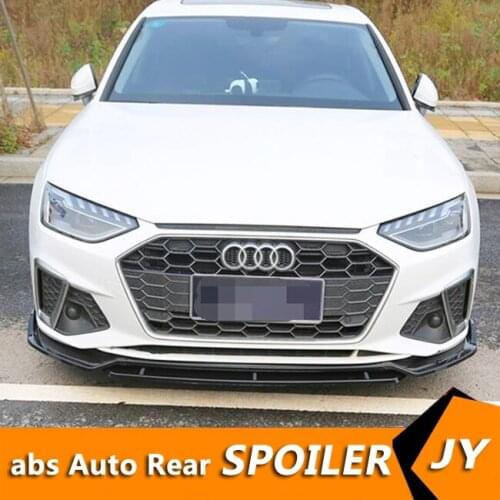 For Audi A4 Body kit spoiler 2020-2021 For Audi A4 Dynamic ABS Rear lip rear spoiler front Bumper Diffuser Bumpers Protector