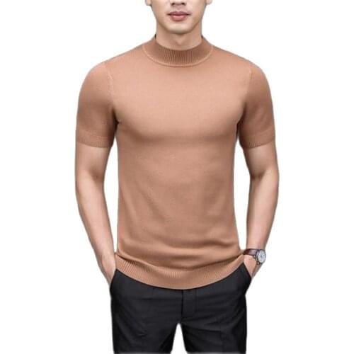 Summer Pullover Mens Chandail Oversized Sweaters Wool Male Turtleneck Streetwear Sweater Knitwear Man Jumpers Autumn Hedging