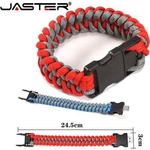 JASTER 2019 hot nylon bracelet USB flash drive USB2.0 pen drive 4GB 8GB 16GB 32GB 64GBmemory stick photography gifts
