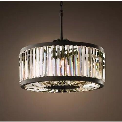 Vintage Chandeliers LED Lighting Modern Crystal Prism Chandelier Light lustres de cristal for Home Hotel Wedding Decoration