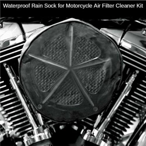 Waterproof Pre-filter Rain Sock Motorcycle Air Filter Cleaner Wrap Protector