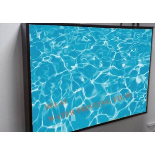 W-2713 Water Texture Print Ceiling Tiles PVC Stretched Ceiling Film