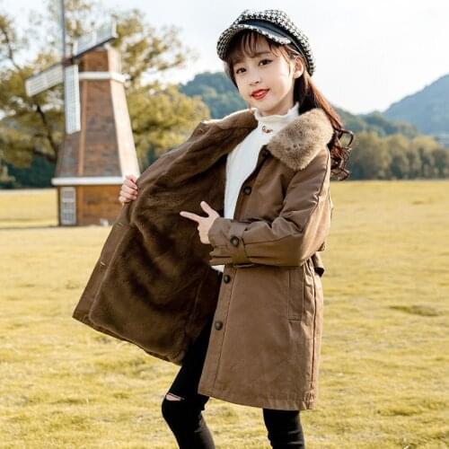 Winter Jacket for Girls clothes 2021 Russian Children Snowsuits Plus Velvet Warm Outerwear Coat Kids Teenage Girls Parkas 5-13 Y