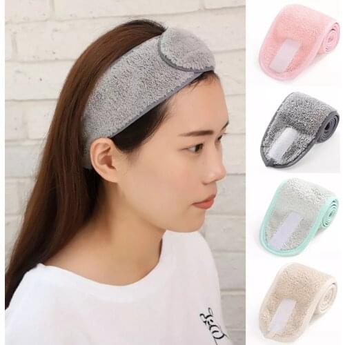 1pc Adjustable Makeup Hair Band Wash Face Hair Holder Soft Toweling Headbands Hairband Headwear for Women Girls Hair Accessories