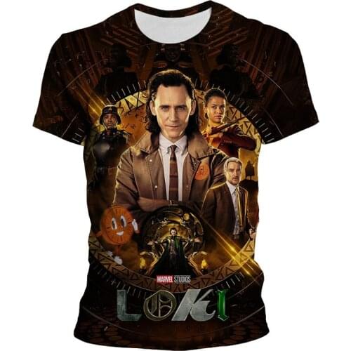 2021 Fashion Loki Laufeyson T Shirt Men Children Summer 3D Printed O-Neck Short Sleeve Cool Print Tops Tee Homme Clothing