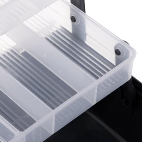 3 Layer Fishing Tackle Box Cantilever Trays Lures Case Container for Hooks Baits Swivels Accessories