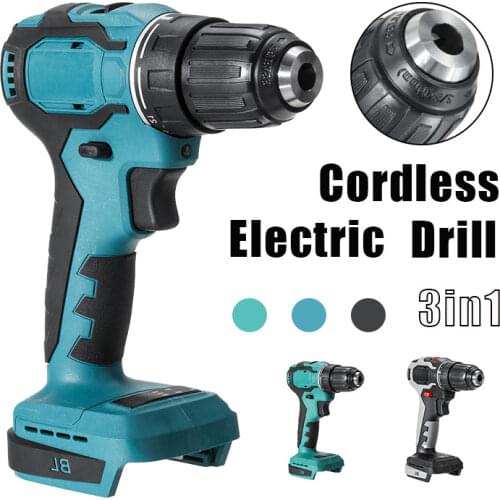 90N.m 1800RPM Electric Cordless Brushless Impact Drill Rechargable DIY Hammer Drill Screwdriver Wrench For Makita 18V Battery