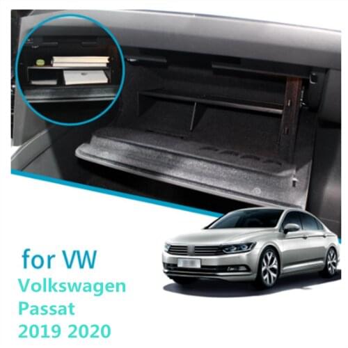Car Glove Interval Box Storage Co-pilot Glove Box Interval For VW Volkswagen Passat 2019 2020 Accessories Co-pilot storage box