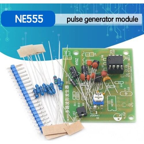 DC6-12V NE555 Pulse Generator Module Sine/Triangle/Square Wave generator multi-channel Waveform Signal Generator DIY Kit