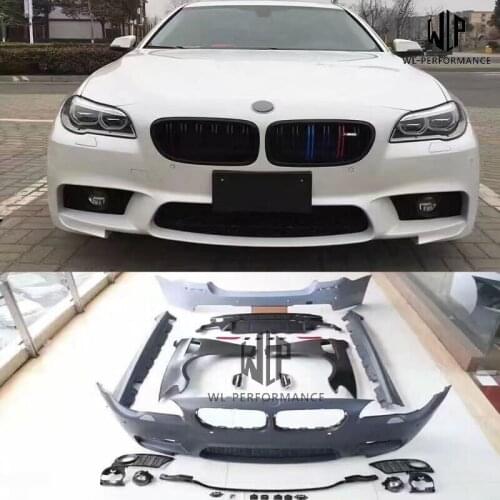 F10 F18 PP Unpainted Car Body Kit Front Bumper Fender Side Skirts Rear Bumper For BMW 5 Series F10 F18 M-TECH 2011-2015
