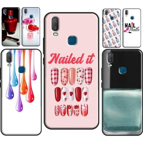 Nail Polish Bottles Collection Phone Case For Vivo Y1S Y11 2019 Y12 Y15 Y17 Y19 Y20 Y30 Y50 Y91C V17 Neo V20 SE Cover