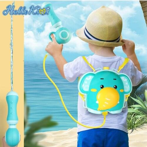 HelloKimi Children Water Gun Toy Backpack Water Gun Sprayer Play Set Sports Game Shooting Kids Beach Pool Summer Paddle Toy