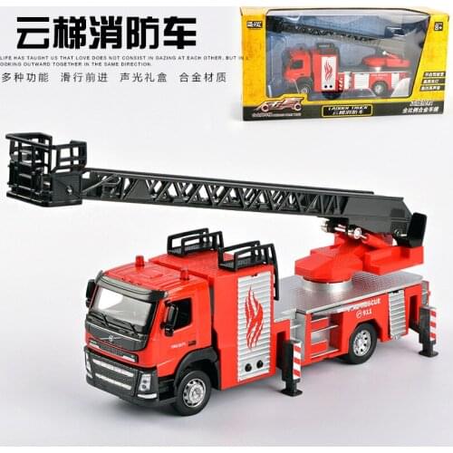 Alloy engineering truck ,LFire engine,adder truck,Childrens toy car models