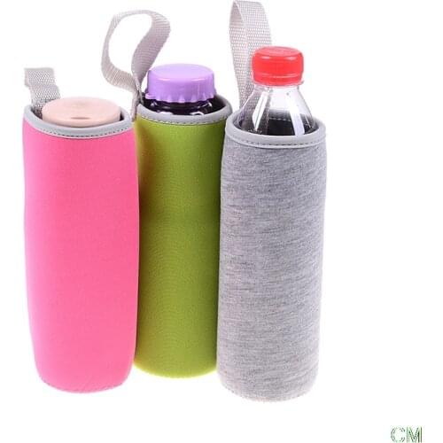 Insulated Neoprene Water Bottle Sleeve With Rope Water Bottles Bag Cover Pouch Holder Bottle Insulator For 420ml/550ml