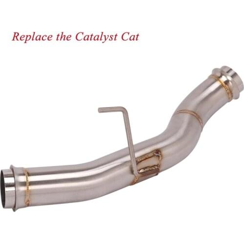 For KTM 1290 Super DUKE GT 2016-2020 Motorcycle System Mid Link Pipe Delete Remove Catalyst Cat