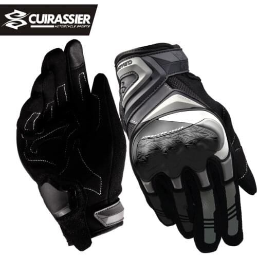 Cuirassier Motorcycle Gloves Men Touch Screen Breathable Motobike Riding Moto Protective Gear Motorbike Motocross Gloves Summer