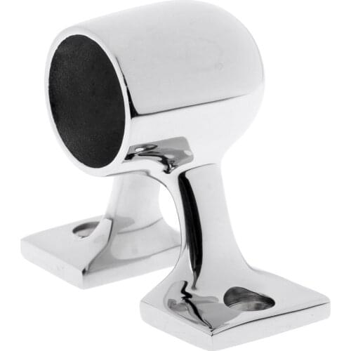 Durable 316 Stainless Steel Boat Rail 25mm/1'' End Stanchion Support