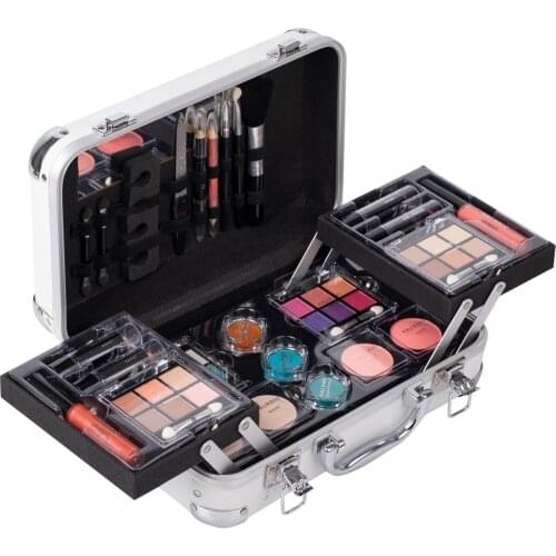Mauve Professional 24 Color Eyeshadow Blush Cosmetic Foundation Face Powder Makeup Sets Eye Shadows Palette