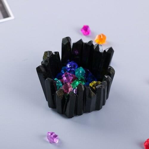 DIY Crystal Epoxy Storage Box Resin Mold Candle Holder Ornament Silicone Mould
