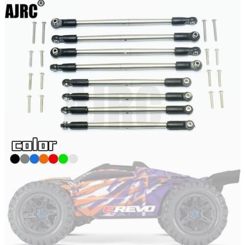 TRAXXAS E-REVO new and old general purpose stainless steel positive and negative teeth adjustable whole car pull rod 8638+8646