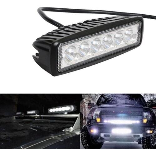 Universal Car 18W 12V LED 4WD led beams Work Light Bar Spotlight Flood Lamp Driving Fog Offroad LED Work Car Light