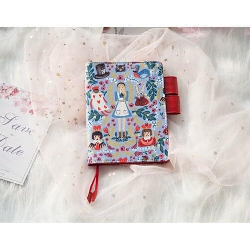 Japan A6 a5 notebook stationery diary billbook hobo specifications cover japanese style cover Alice in Wonderland