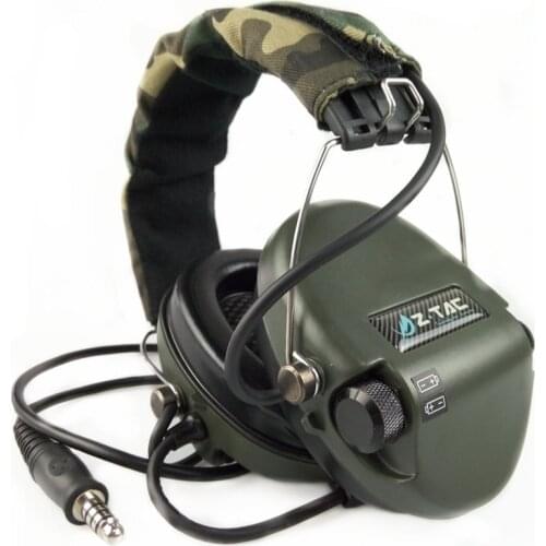 Z Tactical Military Headset Headphone Airsoft Radio Comtac IPSC OD for PTT Military Radio (Z-111)