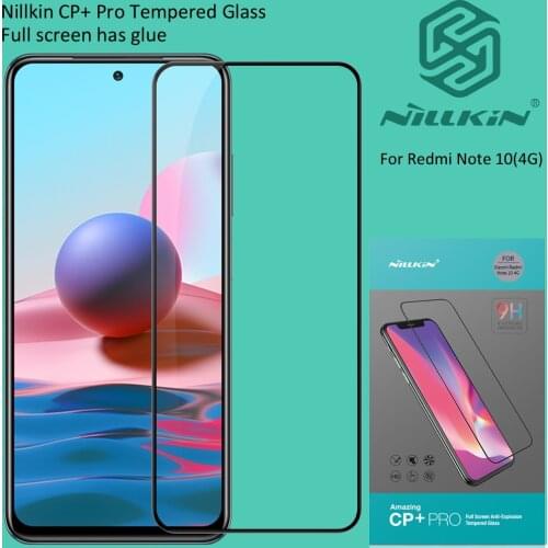 Nillkin Tempered Glass For Xiaomi Redmi Note 10 Screen Guard Protective oleophobic Full glue