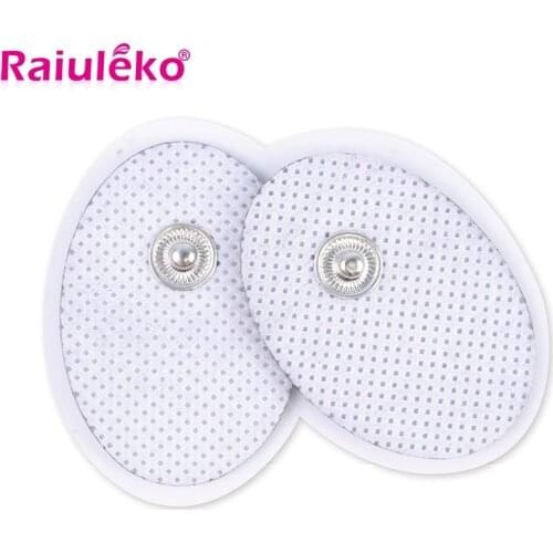 100Pcs Tens Acupuncture therapy snap electrode pads for slimming electric body massager muscle stimulator machine pain relief