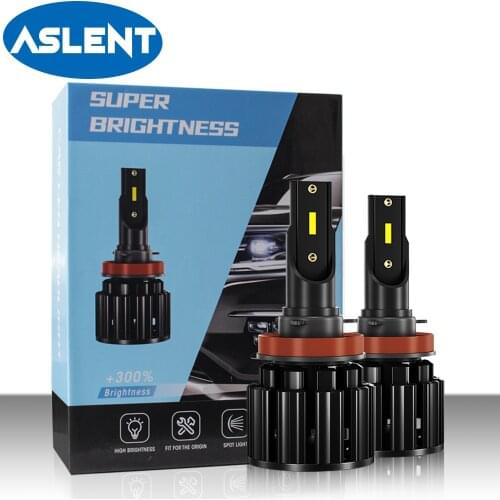 2PCS S8 H1 H3 Led Headlight Bulbs H7 LED 1860 CHIPS CSP For Car Lights H4 H11 H8 H9 HB3 9005 HB4 9006 9012 6500K Auto Headlamps