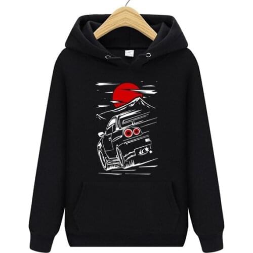 2020 Autumn Men Cars For Male Nissan Skyline GTR 34 Haruna Mens Car Hoodies Fashion Hooded ThinkNo Women Sweatshirts Jacket