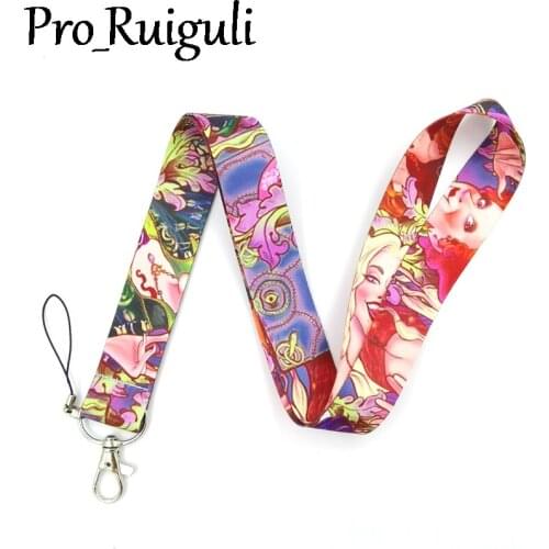 30pcs Neck Strap Lanyard keychain Mobile Phone Strap ID Badge Holder Rope Key Chain Keyrings cosplay Accessory Gifts