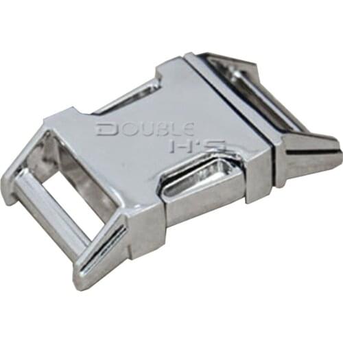 500pcs/lot 5/8" Matel Buckles Contoured Curved for ParaCord Bracelet Dog Collar webbing Backpack Straps Webbing 15mm