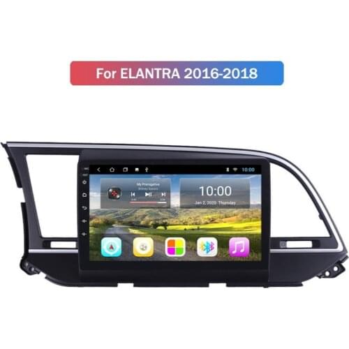 Android 10.0 system Quard Core 2G+32G WIFI HD screen 1024*600 Car GPS Nagavition for HYUNDAI ELANTRA 2016- Car Radio Stereo