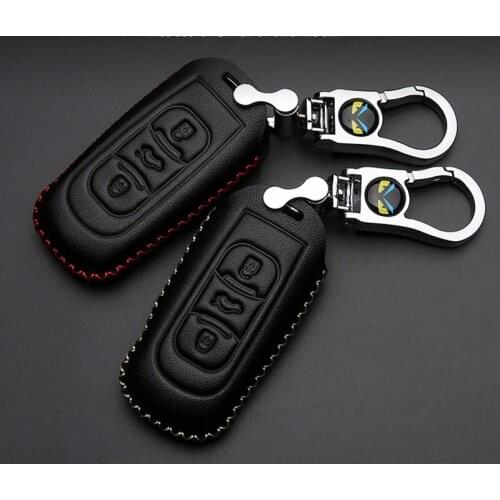 Key Case for Geely atlas emgrand X7 7 emperial leather key bag buckle car keychain with phone plate weaving rope