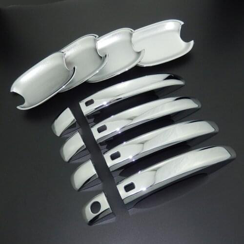 For Audi Q3 2012-2016 Car Styling ABS Chrome Door Handle Cover & Door Bowl Cover Trim 2013 2014 2015