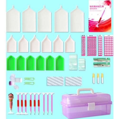 EverShine 5D DIY Diamond Painting Tools Diamond Mosaic Rhinestones Storage Boxes Full Kits Diamond Embroidery Accessories