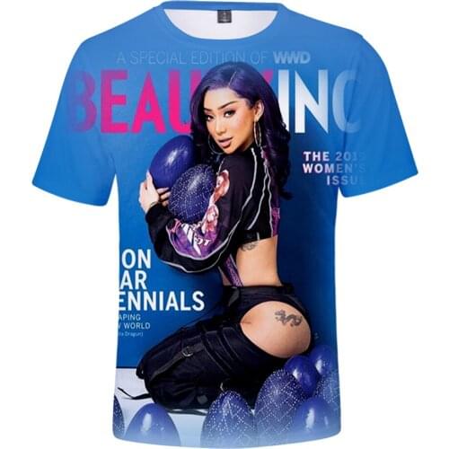 Mens Tshirt Nikita Dragun 3D Summer Preppy Style Men/Women T-shirt Streetwear HIP HOP Youthful vitality Retro Innovation Tops