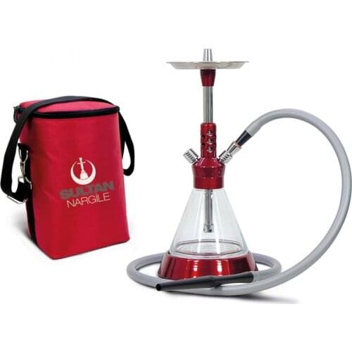 Hookah Stainless Steel Hookah - Shisha with Leather Bag Portable Hookah Cachimbas Nargile Chicha Water Pipe Travel Best Shisha