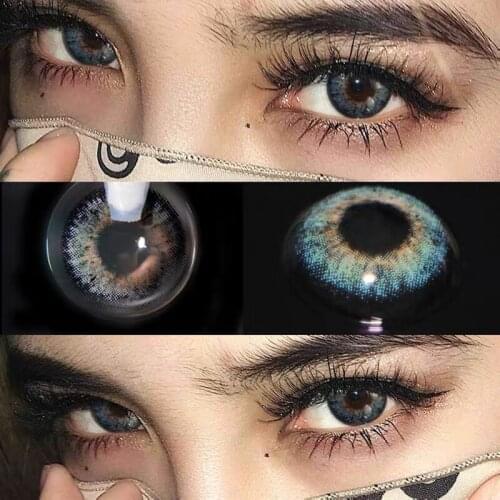 1Pair(2pcs) King series Cover Deep Eyes Color Contact lenses Soft Contact lens Beautiful Pupil