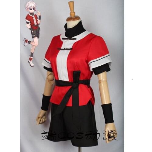 Anime HUNTER HUNTER Killua Zoldyck Cosplay Costume Daily Uniform Suit Outfit Clothes halloween costumes for men women