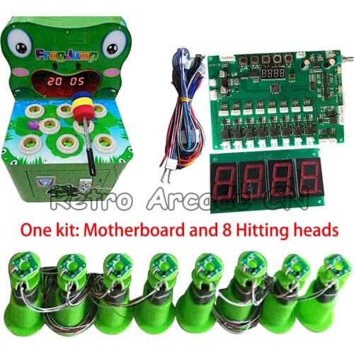 Motherboard with wires and 8 hitting heads parts kit for DIY Kids Coin Operated Hammer Hit Frog / mouse Arcade Games Machine