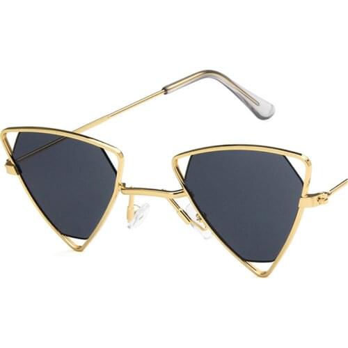 Fashion Outdoor Metal Triangle European Punk Unisex Sunglasses 2021 Ladies Eyeglasses AS036