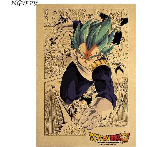 Cartoon Anime Kraft Paper Poster Wall Sticker Home Room Decoration Painting