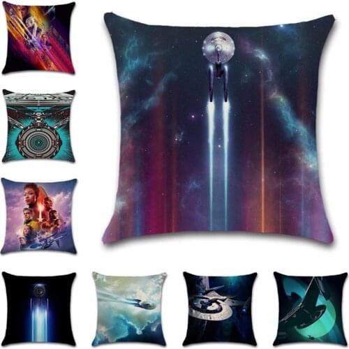 Star ship discovery Movie show printed Cushion Cover decorative Home sofa chair car seat friend office room gift pillowcase