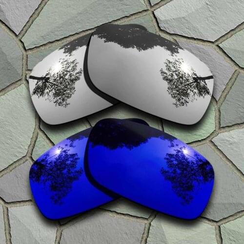 Chrome&Violet Blue Sunglasses Polarized Replacement Lenses for Oakley Crankshaft