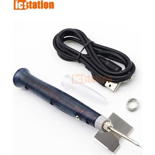 Portable USB Soldering Iron Pen 5V 8W Mini Tip Button Switch Electric Powered Soldering Station Welding Equipment Tools