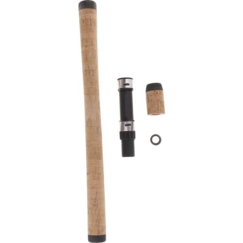 Lovoski Fishing Reel Seat + Spinning Rod Handle Cork Grip for DIY Building